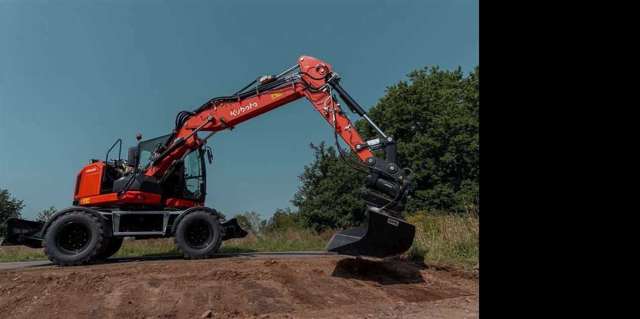 Excavatoare pe roți Kubota KW095 și KW115: dezvoltare comună cu Liebherr